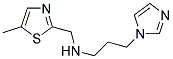 (3-IMIDAZOL-1-YL-PROPYL)-(5-METHYL-THIAZOL-2-YLMETHYL)-AMINE Struktur