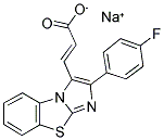 3-[2-(4-FLUORO-PHENYL)-BENZO[D]IMIDAZO[2,1-B]-THIAZOL-3-YL]-ACRYLIC ACID SODIUM SALT Struktur