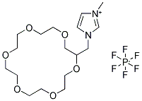 1-(2-METHYL-18-CROWN-6)-3-METHYLIMIDAZOLIUM HEXAFLUOROPHOSPHATE Struktur