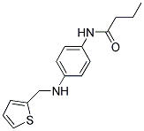 N-(4-((THIEN-2-YLMETHYL)AMINO)PHENYL)BUTANAMIDE Struktur