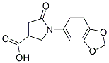 1-(1,3-BENZODIOXOL-5-YL)-5-OXOPYRROLIDINE-3-CARBOXYLIC ACID Struktur