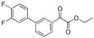 ETHYL 3-(3,4-DIFLUOROPHENYL)BENZOYLFORMATE Struktur