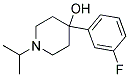 4-(3-FLUOROPHENYL)-4-HYDROXY-1-ISOPROPYLPIPERIDINE Struktur