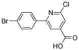 2-(4-BROMOPHENYL)-6-CHLOROPYRIDINE-4-CARBOXYLIC ACID Struktur