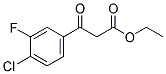 ETHYL (4-CHLORO-3-FLUOROBENZOYL)ACETATE Struktur