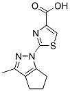 2-(3-METHYL-5,6-DIHYDROCYCLOPENTA[C]PYRAZOL-1(4H)-YL)-1,3-THIAZOLE-4-CARBOXYLIC ACID Struktur