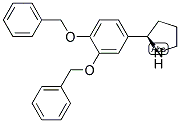 4-((2R)PYRROLIDIN-2-YL)-1,2-BIS(PHENYLMETHOXY)BENZENE Struktur