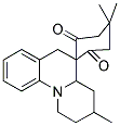 SPIRO[5,5-DIMETHYL-1,3-CYCLOHEXANEDIONE-2,5'-(3'-METHYL-2',3',4',4A',5',6'-HEXAHYDRO-1'H-PYRIDO[1',2'-A']QUINOLINE)] Struktur