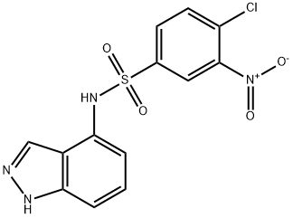 4-CHLORO-N-(1H-INDAZOL-4-YL)-3-NITROBENZENESULFONAMIDE Struktur