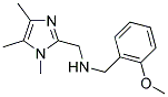 (2-METHOXY-BENZYL)-(1,4,5-TRIMETHYL-1H-IMIDAZOL-2-YLMETHYL)-AMINE Struktur