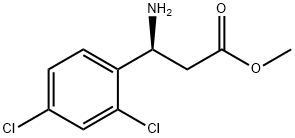 METHYL (3S)-3-AMINO-3-(2,4-DICHLOROPHENYL)PROPANOATE Struktur