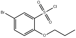 5-BROMO-2-PROPOXY-BENZENESULFONYL CHLORIDE Struktur