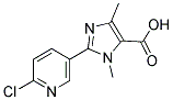 2-(6-CHLORO-PYRIDIN-3-YL)-3,5-DIMETHYL-3H-IMIDAZOLE-4-CARBOXYLIC ACID Struktur