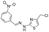 3-NITROBENZALDEHYDE [4-(CHLOROMETHYL)-1,3-THIAZOL-2-YL]HYDRAZONE Struktur