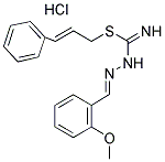 (1-AZA-2-(2-METHOXYPHENYL)VINYL)(IMINO(3-PHENYLPROP-2-ENYLTHIO)METHYL)AMINE, HYDROCHLORIDE Struktur