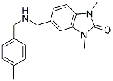 1,3-DIMETHYL-5-(((4-METHYLBENZYL)AMINO)METHYL)-1,3-DIHYDRO-2H-BENZIMIDAZOL-2-ONE Struktur