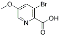 3-BROMO-5-METHOXYPYRIDINE-2-CARBOXYLIC ACID Struktur