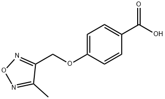 4-[(4-METHYL-1,2,5-OXADIAZOL-3-YL)METHOXY]BENZOIC ACID Struktur