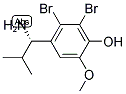 4-((1S)-1-AMINO-2-METHYLPROPYL)-2,3-DIBROMO-6-METHOXYPHENOL Struktur