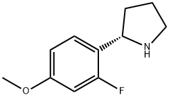 1-((2S)PYRROLIDIN-2-YL)-2-FLUORO-4-METHOXYBENZENE Struktur