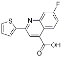 7-FLUORO-2-THIEN-2-YLQUINOLINE-4-CARBOXYLIC ACID Struktur