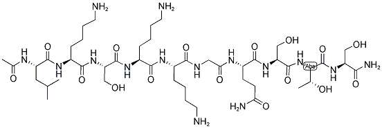 AC-LKSKKGQSTS-AMIDE Struktur