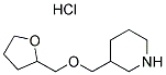 3-[(TETRAHYDRO-2-FURANYLMETHOXY)METHYL]PIPERIDINEHYDROCHLORIDE Struktur