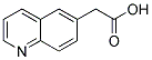 6-QUINOLINEACETIC ACID Struktur