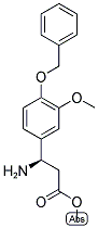 METHYL (3R)-3-AMINO-3-[3-METHOXY-4-(PHENYLMETHOXY)PHENYL]PROPANOATE Struktur