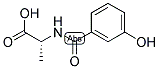 (2R)-2-[(3-HYDROXYBENZOYL)AMINO]PROPANOIC ACID Struktur