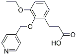 (2E)-3-[3-ETHOXY-2-(PYRIDIN-4-YLMETHOXY)PHENYL]ACRYLIC ACID Struktur