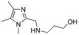 3-[(1,4,5-TRIMETHYL-1H-IMIDAZOL-2-YLMETHYL)-AMINO]-PROPAN-1-OL Struktur
