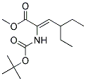 2-BOC-AMINO-4-ETHYLHEX-2-ENOIC ACID METHYL ESTER Struktur