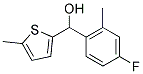 4-FLUORO-2-METHYLPHENYL-(5-METHYL-2-THIENYL)METHANOL Struktur