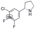 (2S)-2-(5-CHLORO-3,4-DIFLUOROPHENYL)PYRROLIDINE Struktur