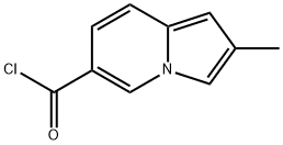 2-METHYLINDOLIZINE-6-CARBONYL CHLORIDE Struktur