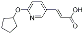 3-(6-CYCLOPENTYLOXY-PYRIDIN-3-YL)-ACRYLIC ACID Struktur