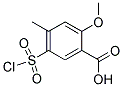 5-CHLOROSULFONYL-2-METHOXY-4-METHYL-BENZOIC ACID Struktur