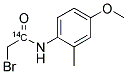 2-BROMO-N-(4-METHOXY-2-METHYLPHENYL)-ACETAMIDE, [CARBONYL-14C]- Struktur