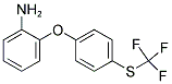 2-(4-[(TRIFLUOROMETHYL)THIO]PHENOXY)ANILINE Struktur