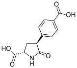 5-OXO-(+/-)-TRANS-4-(4-CARBOXYPHENYL)-PYRROLIDINE-2-CARBOXYLIC ACID Struktur