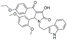 1-(2-(1H-INDOL-3-YL)ETHYL)-5-(2,5-DIMETHOXYPHENYL)-4-(4-ETHOXYBENZOYL)-3-HYDROXY-1H-PYRROL-2(5H)-ONE Struktur