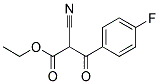 2-CYANO-3-(4-FLUORO-PHENYL)-3-OXO-PROPIONIC ACID ETHYL ESTER Struktur