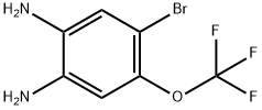 4-BROMO-5-(TRIFLUOROMETHOXY)-1,2-PHENYLENEDIAMINE Struktur