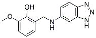 2-[(1H-1,2,3-BENZOTRIAZOL-6-YLAMINO)METHYL]-6-METHOXYPHENOL Struktur