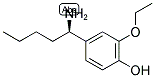 4-((1R)-1-AMINOPENTYL)-2-ETHOXYPHENOL Struktur