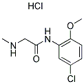 N-(5-CHLORO-2-METHOXYPHENYL)-2-(METHYLAMINO)ACETAMIDE HYDROCHLORIDE Struktur