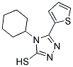 4-CYCLOHEXYL-5-(2-THIENYL)-1,2,4-TRIAZOLE-3-THIOL Struktur