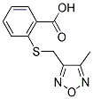 2-([(4-METHYL-1,2,5-OXADIAZOL-3-YL)METHYL]THIO)BENZOIC ACID Struktur