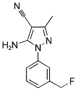 5-AMINO-1-[5-(FLUOROMETHYL)PHENYL]-3-METHYL-1H-PYRAZOLE-4-CARBONITRILE Struktur